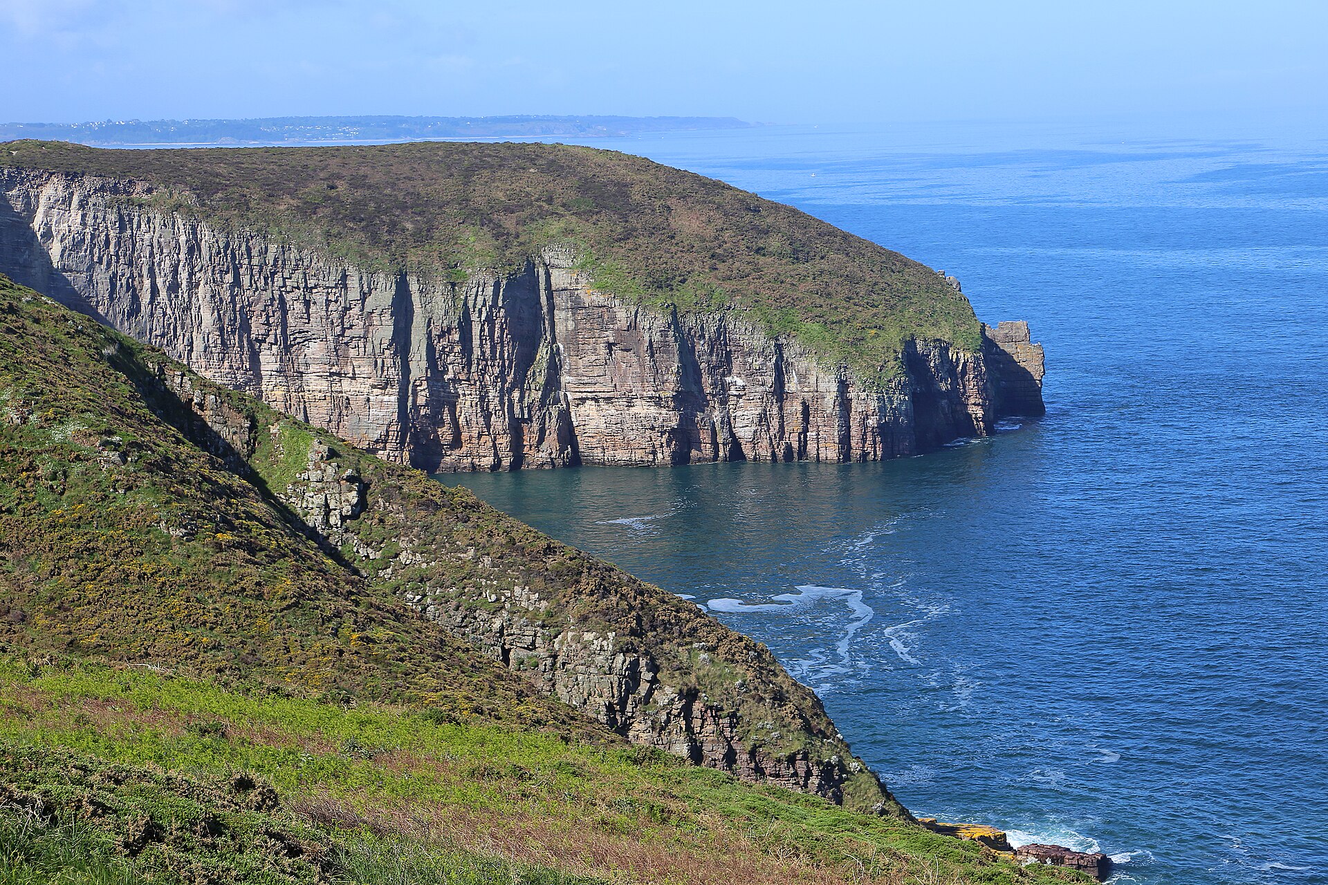 Les falaises du Cap Fréhel sur la Côte d'Émeraude