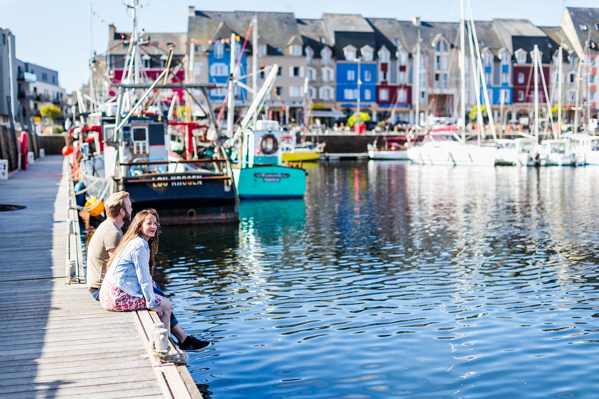 Pause sur les quais du port de Paimpol